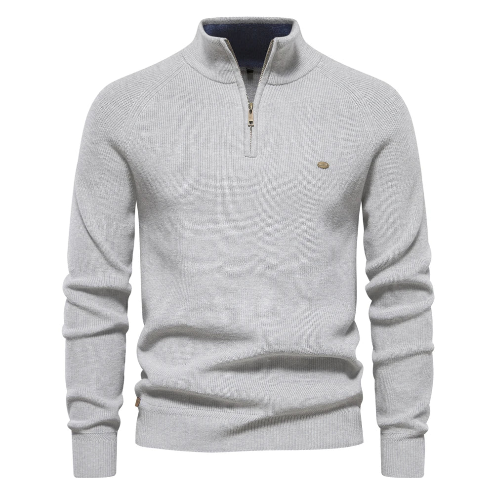 THE LOMAIRE - HALF ZIP SWEATER