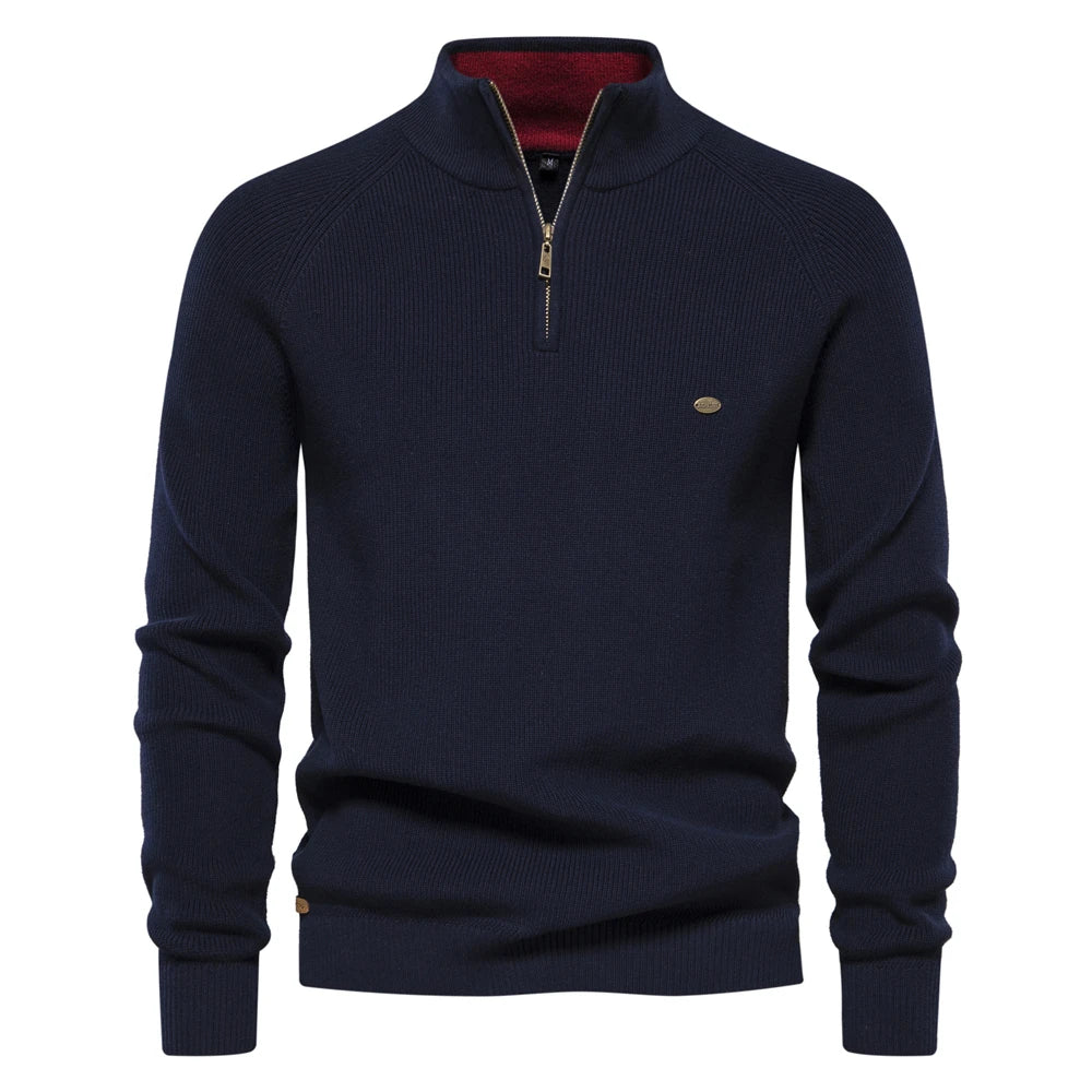 THE LOMAIRE - HALF ZIP SWEATER