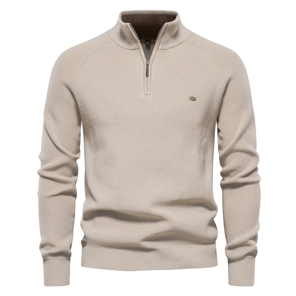 THE LOMAIRE - HALF ZIP SWEATER