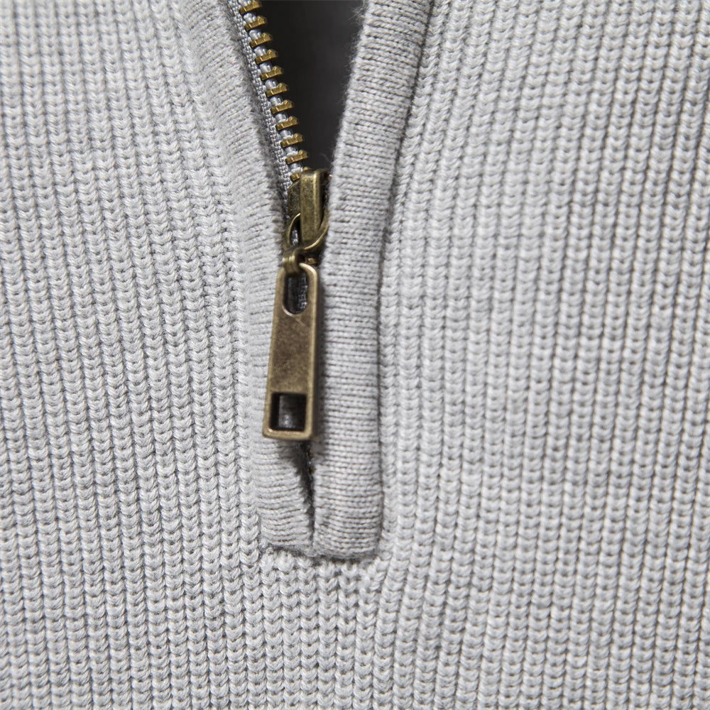 THE LOMAIRE - HALF ZIP SWEATER