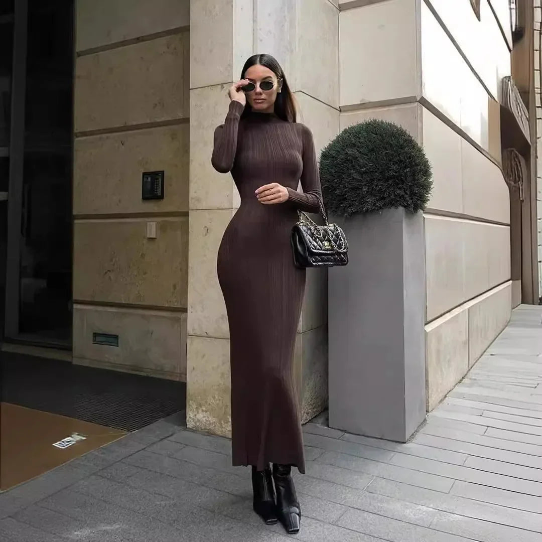 Sophia - Gestreepte maxi-jurk