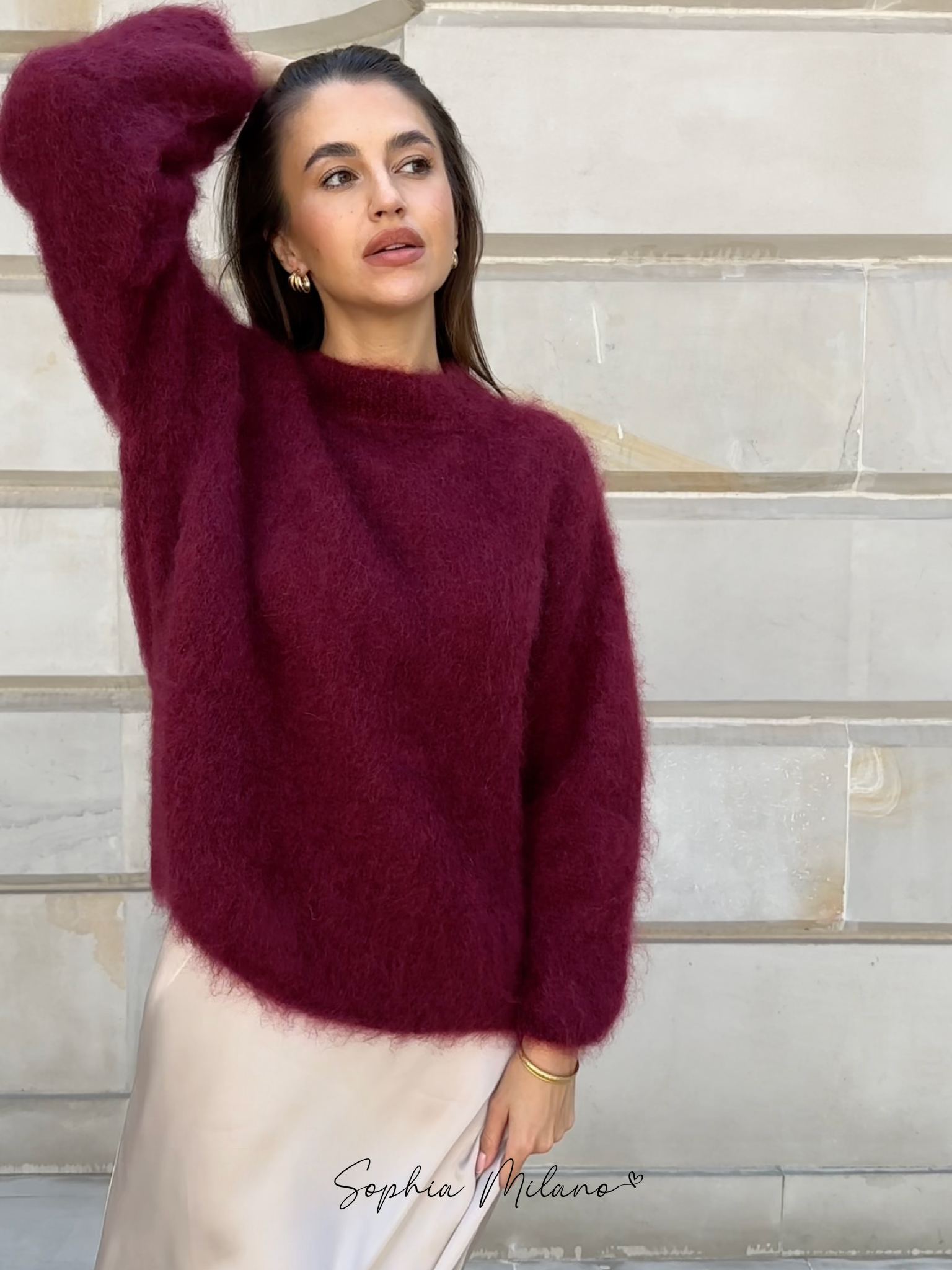 MIRA | MOHAIR RONDE HALS